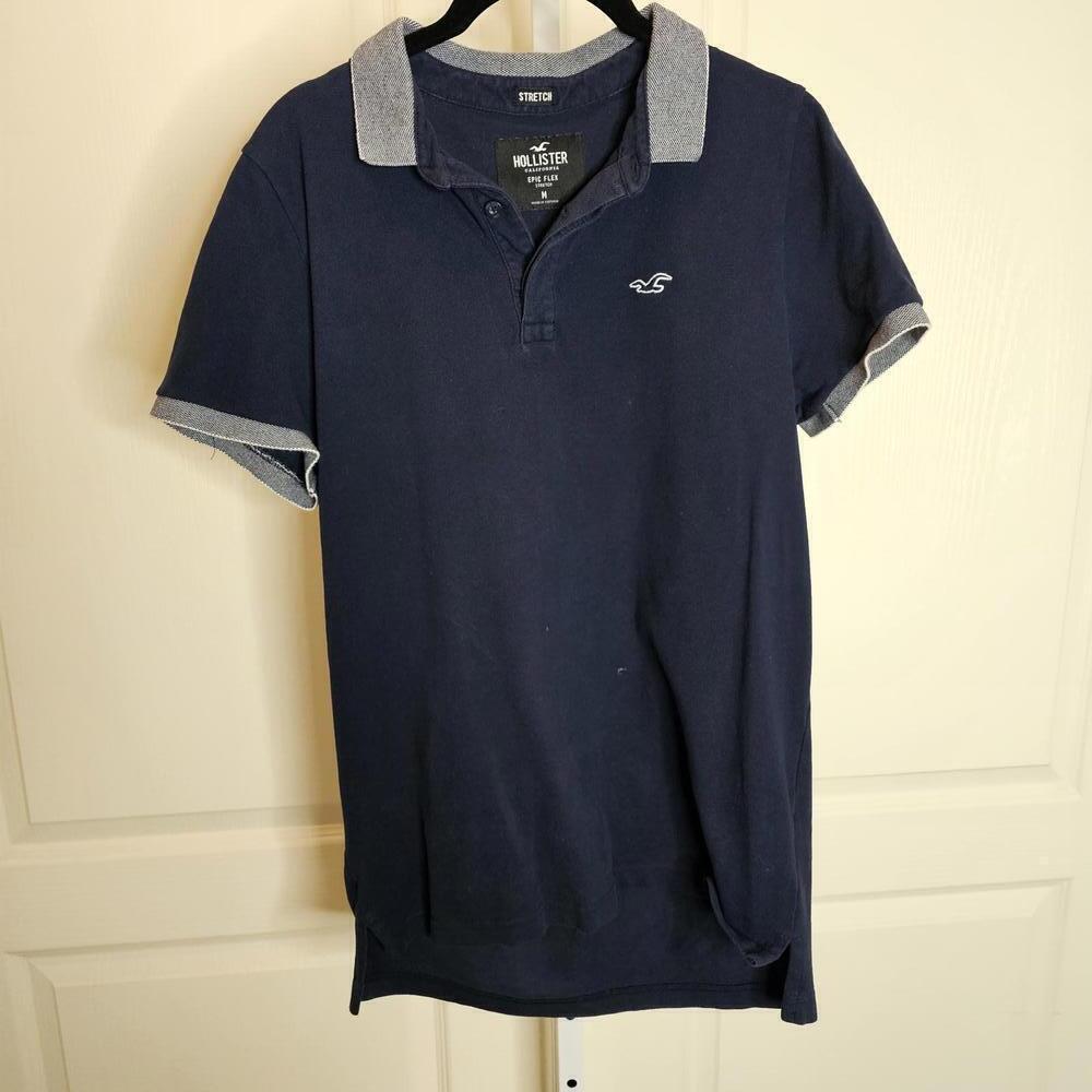 Hollister Epic Flex Polo Shirt - Navy Blue